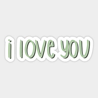 i love you Sticker